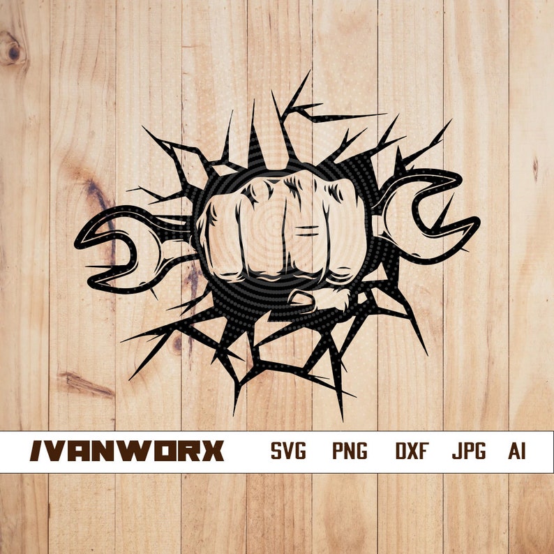 Punch Mechanic Svg File Mechanic Svg Mechanic Shirt - Etsy