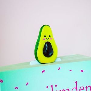 Cute Avocado,Avocado Bookmark,Birthday Gift,Gift for Reader,Christmas Gift, Avocado Gift,Happy Avocado