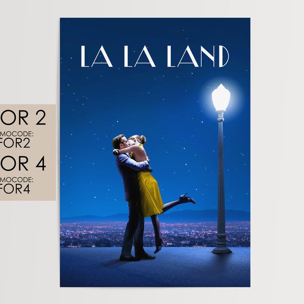 Cartel de La La Land 2016 - Cartel de película Arte Impresión de película #LLL001