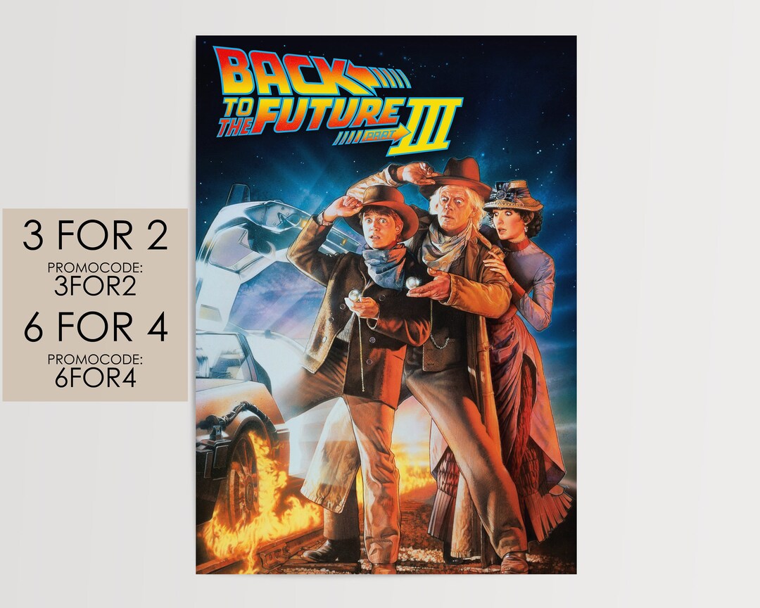 Back to the Future 3 1990 Poster Movie Poster Art Film Print - Etsy