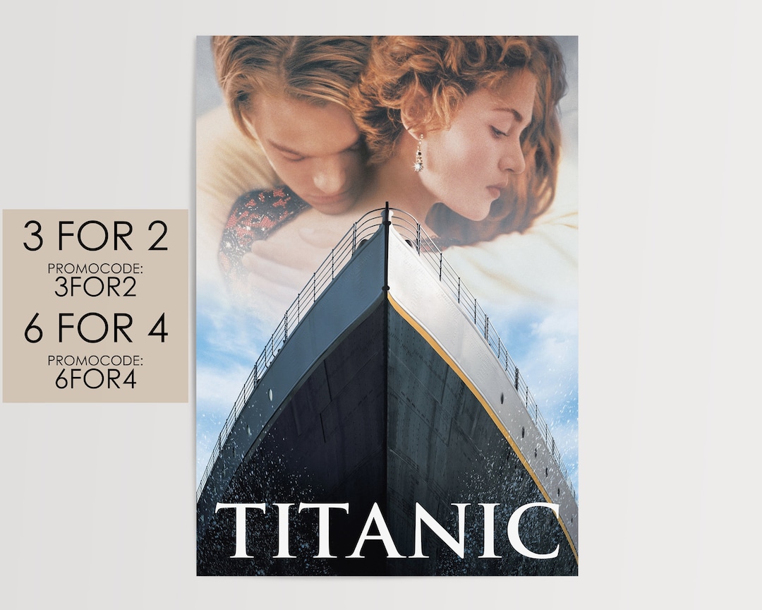 Titanic 1997 Poster Movie Poster Art Film Print Gift Ti001 Etsy