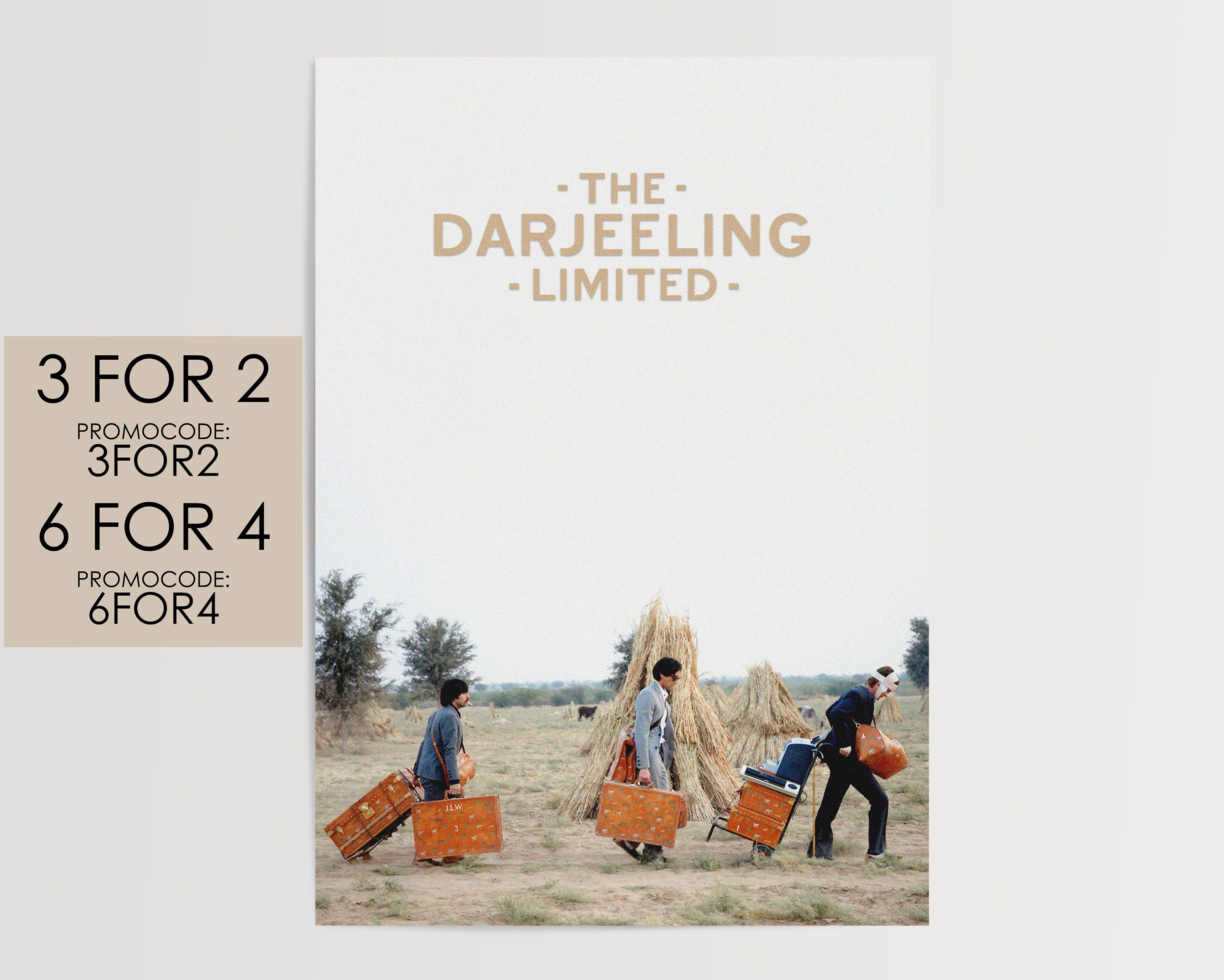 The Darjeeling Limited 2007 Poster - Movie Poster Art Film Print Gift #DL001