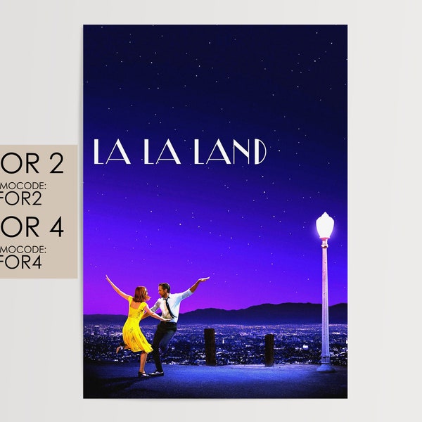 La La Land 2016 Poster - Movie Poster Art Film Print Gift #LLL002