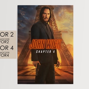 John Wick - Chapter 4 2023 #15 Metal Print by Geek N Rock - Fine