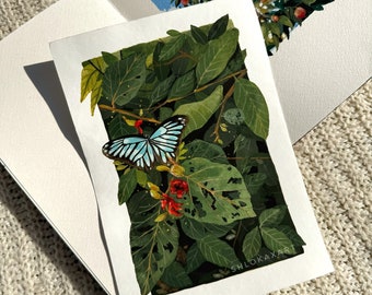 Original Gouache painting- butterfly