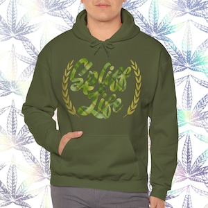 Spliff Life | Cannabis | Marijuana | Unisex Heavy Blend Hoodie Sweatshirt | Soft Casual Comfort Streetwear