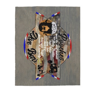 Pooches Dive Bark | Velveteen Plush Blanket | Bar | Tavern | Pub | Assorted Sizes | Throw | Soft Comfort