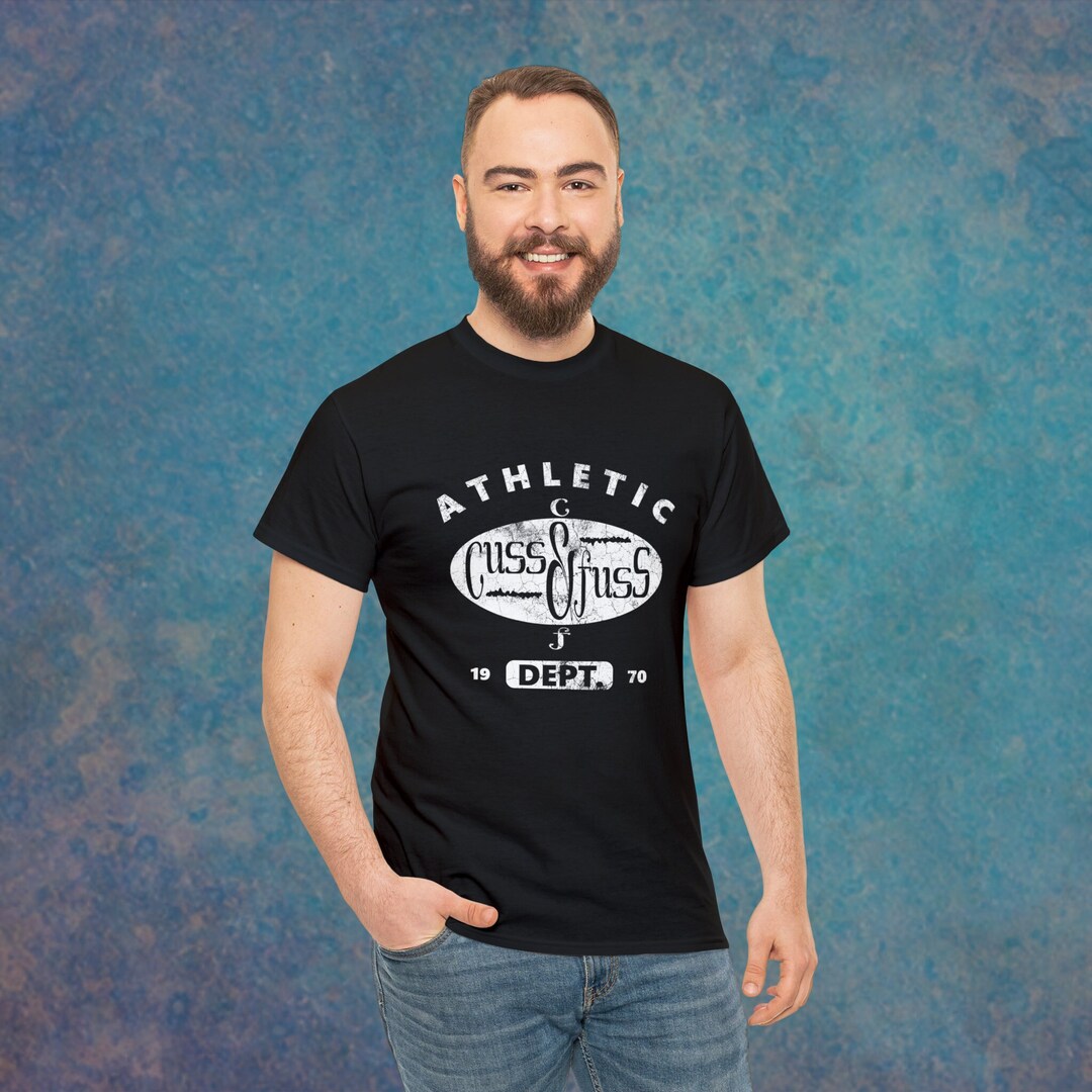 Cuss & Fuss Athletic Dept. Vintage Unisex Men Women Heavy Cotton Soft