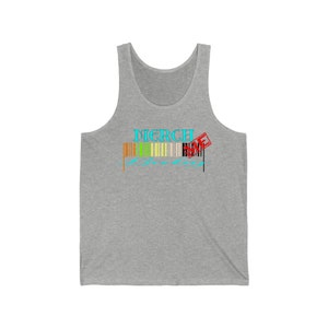 Merch Me Baby | Merchandise | Barcode | Unisex Jersey Tank Top | Men | Women | Soft Comfort Casual Wear