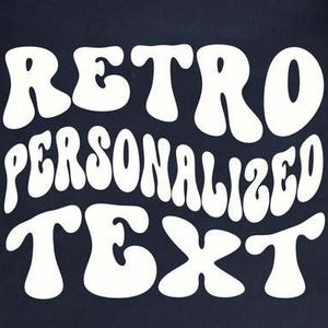 Distorted Text | Groovy Font SVG | retro font SVG | Wavy Stacked Svg | Custom Wavy Font