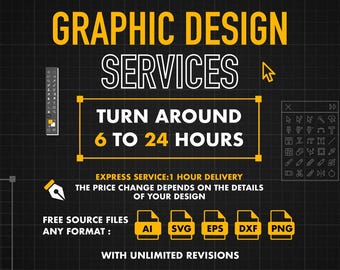 Custom Graphic Design Service: Logos, Posters & Web or Social Media Graphics