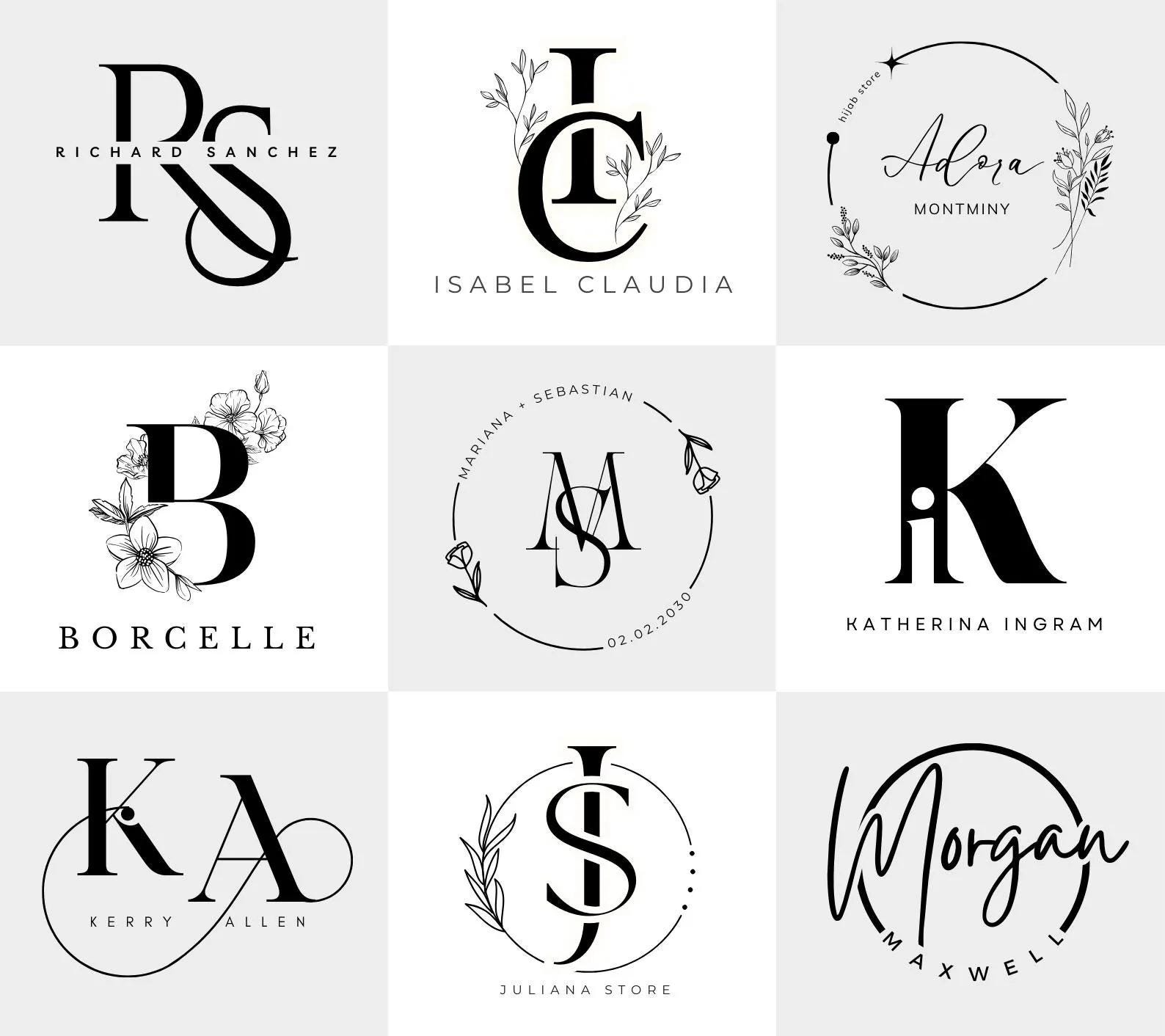 Custom Monogram Logo Design: (professional Business Branding for Modern ...