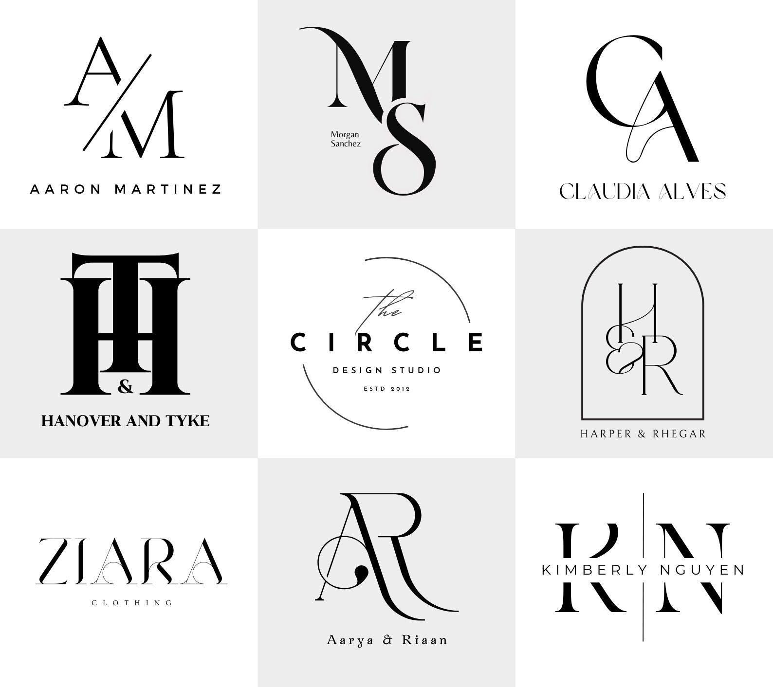 Custom Monogram Logo Design: (professional Business Branding for Modern ...