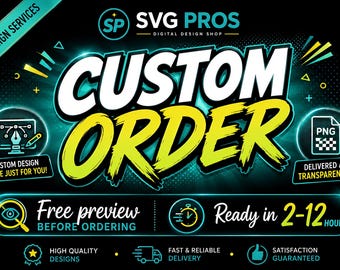 Custom PNG Sublimation Design, Personalized Printable, Fast Turnaround (Message Before Ordering)