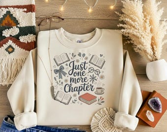 Nog maar één hoofdstuk, png: (boekenliefhebber, leesontwerp voor koffie en herfstsfeer)