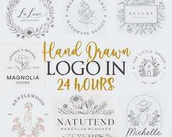 Logo Design: (Handmade Business Branding & Hand-Drawn Logo for Your Brand)