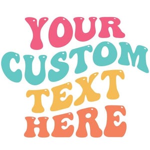 Custom Name Text FX | Psychedelic Font for Shirts | Custom Retro Quotes Svg | Wavy Stacked Svg | Custom Wavy Font | vintage fonts