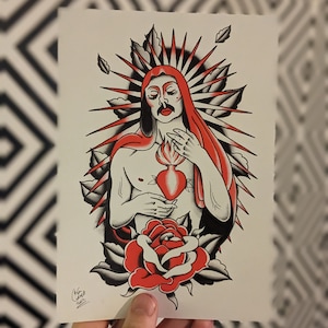 ドラァグクイーンの聖母マリア / A5サイズプリント / 冒涜的なアート