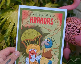 Muppets Shop Of Horrors / A5 print / Gonzo & Camilla/  Muppets movie / Little Shop Of Horrors