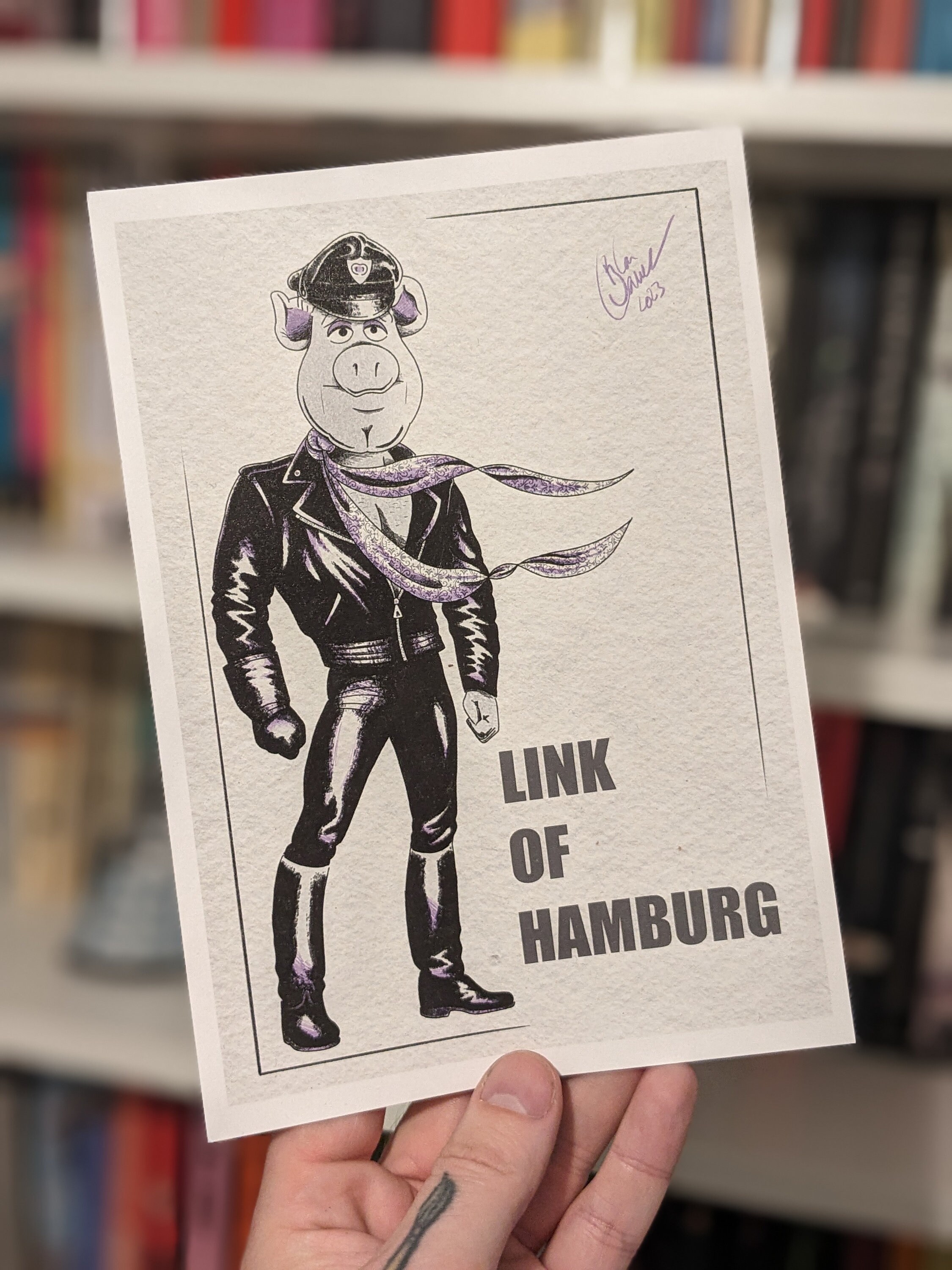 Link Of Hamburg / Link Hogthrob / Tom of Finland / Muppet / Pig / A5 print