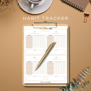 2023 Monthly Habit Tracker, Printable Planner, Workout Planner, Weekly Habit Tracker, Daily Habit Tracker, Habit Tracker Printable