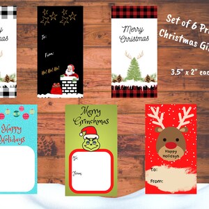 Christmas Gift Tags Digital, Christmas Tags, Digital Christmas Gift Tags, Printable Gift Tags, Gift Tags, Printable Christmas Tags