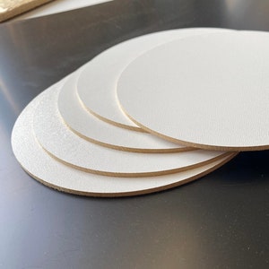 Sleek White HDF Cake Boards 3mm, Single-Sided Laminated Dessert Bases, Pie Supports, Pastry Discs image 2