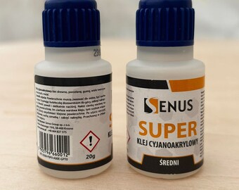 Cyanoacrylaatlijm 20g | Lijm | Middelmatige dichtheid | Knutselspullen
