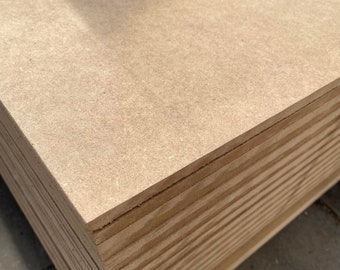 Raw MDF Board 10mm, Sturdy Panel, Versatile Craft Material, Crafters' Delight, Various Sizes, Craft Material, Home Decor