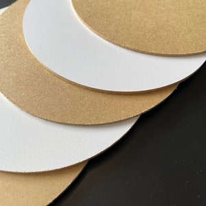 Sleek White HDF Cake Boards 3mm, Single-Sided Laminated Dessert Bases, Pie Supports, Pastry Discs image 6