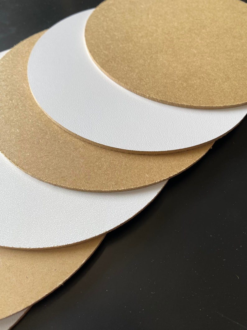 Sleek White HDF Cake Boards 3mm, Single-Sided Laminated Dessert Bases, Pie Supports, Pastry Discs image 6