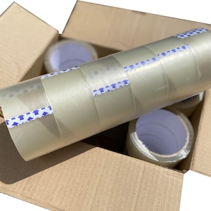 6x Rollen Acrylklebeband | 60m x 48mm | Künstlerische Grundlagen | Vielseitiges Bastelzubehör | DIY-Projekte | Mehrzweckband