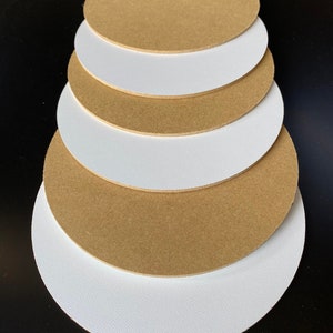 Sleek White HDF Cake Boards 3mm, Single-Sided Laminated Dessert Bases, Pie Supports, Pastry Discs image 5