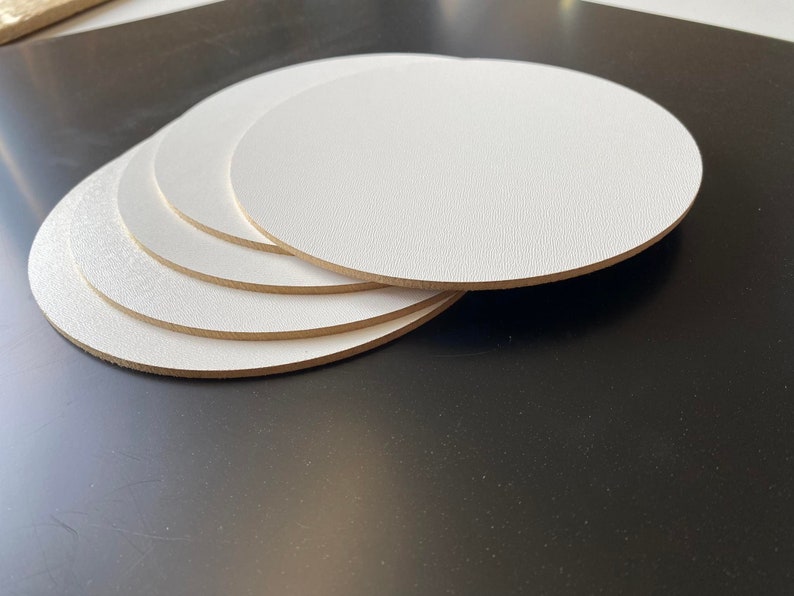 Sleek White HDF Cake Boards 3mm, Single-Sided Laminated Dessert Bases, Pie Supports, Pastry Discs image 2