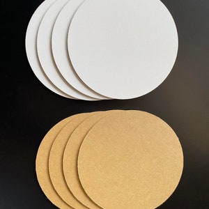 Sleek White HDF Cake Boards 3mm, Single-Sided Laminated Dessert Bases, Pie Supports, Pastry Discs image 4