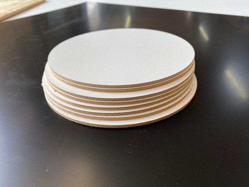 Sleek White HDF Cake Boards 3mm, Single-Sided Laminated Dessert Bases, Pie Supports, Pastry Discs image 1