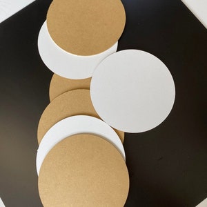 Sleek White HDF Cake Boards 3mm, Single-Sided Laminated Dessert Bases, Pie Supports, Pastry Discs image 7