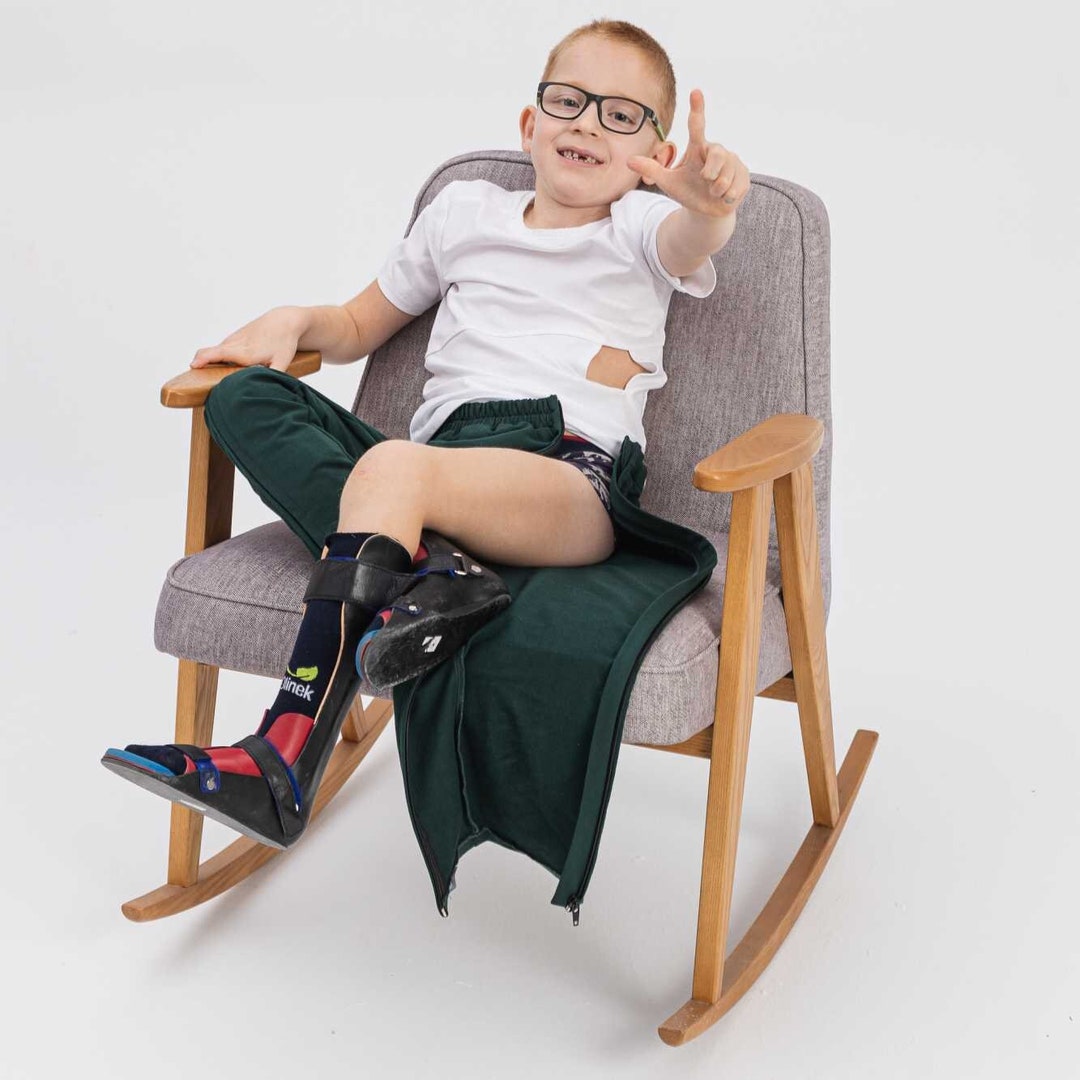 Pants With Zipup Legs, Adaptive Clothing, Children's Clothes, Adaptive