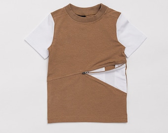 PEG T-shirt with pocket, T-shitr G Tube, adaptive clothing, special clothing, adaptive T-shirt, children's clothes, children's T-shirt,