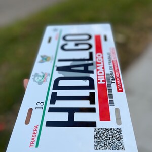 Custom License Plate | Mexico | USA | Any State | Hidalgo | Tierra De ...