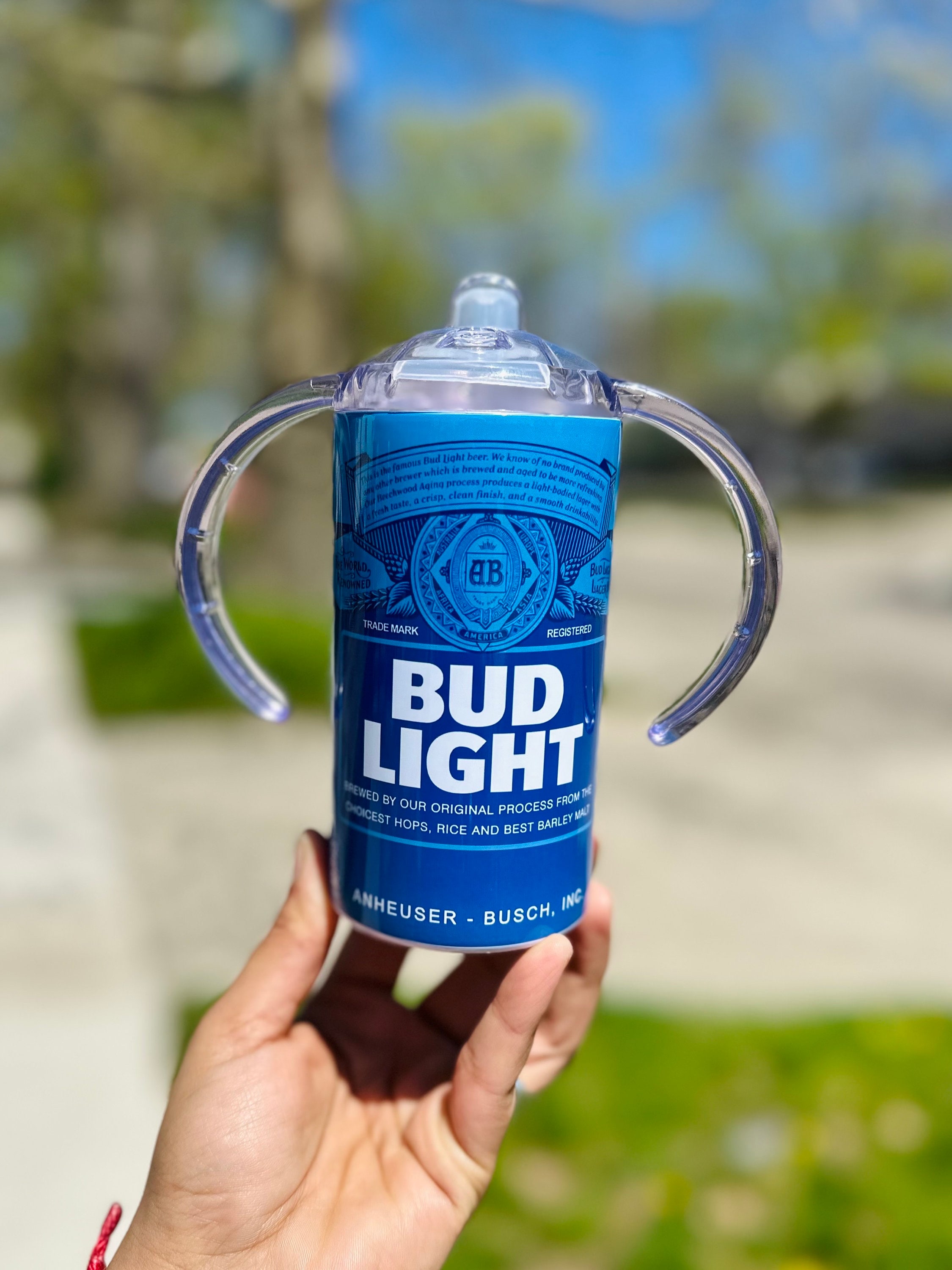 12oz Stainless Steel Tumbler | Bud Light | Sippy Cup | Gift Ideas