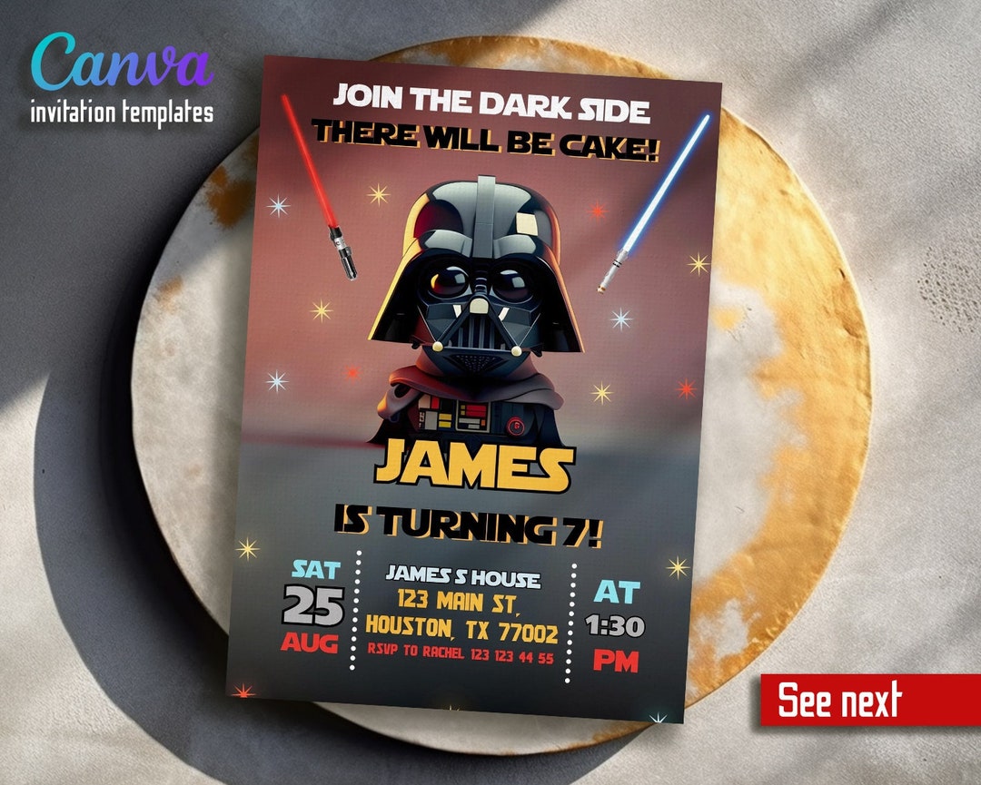 Instant Download Stormtrooper Invitation, Printable Birthday Invitation ...
