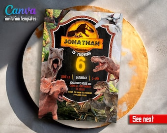 T-Rex party invite, instant download, Dinosaur Printable birthday invitation, Jurassic birthday invite, park invitation, world invitation