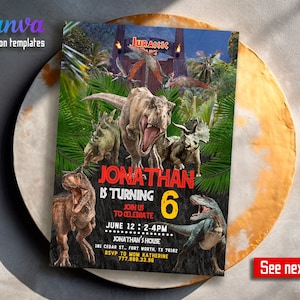 T-Rex party invite, instant download, Dinosaur Printable birthday invitation, Jurassic birthday invite, park invitation, world invitation