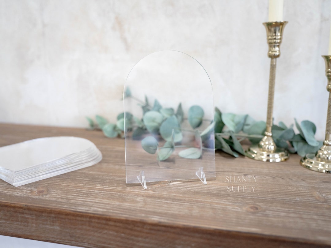 Acrylic Arch Blanks With Feet Stand 7x11 Inches, Acrylic Sign Blanks ...