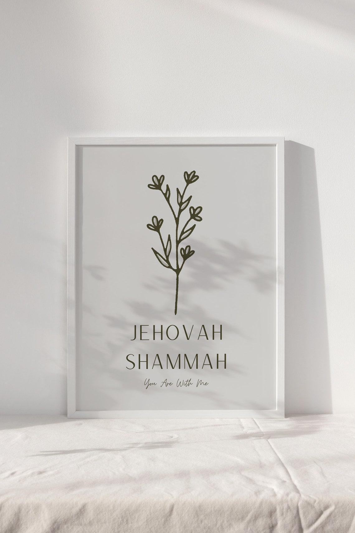 Jehovah Shammah God Is Present Christian Printable Beige Etsy Jehovah Shammah God Is Present Christian Printable Beige Etsy