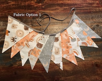 Baby Bunting Flags Banner,  Fabric Flag Garland, Bunting Banner Flags for Baby Shower, Nursery Decor, Mother to Be Gift