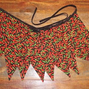 Chili Pepper Bunting Garland for Kitchen Décor, Hostess Gift, or Chef Gift