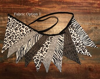 Wild Animal Bunting Pennant Flag Garland