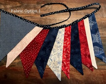 Patriotic Bunting Pennant Flag Banner Garland